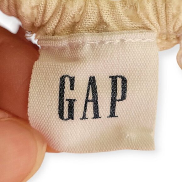 Gap Cream Square Neck Smocked Midi Summer Dress Cotton Lined Size S - Picture 4 of 10